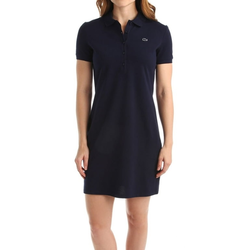 Lacoste Short Sleeve Polo Shirt Mini Dress